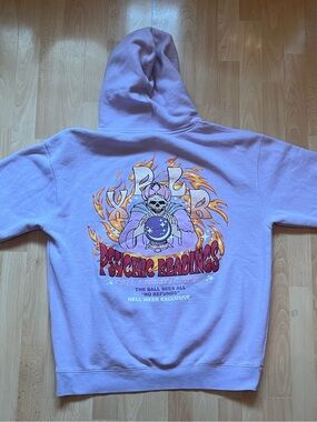 XPLR Hell Week Exclusive Lilac Hoodie "Psychic Readings" Men’s XL Used